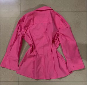 Chic Pink Collared Tunic Shirt