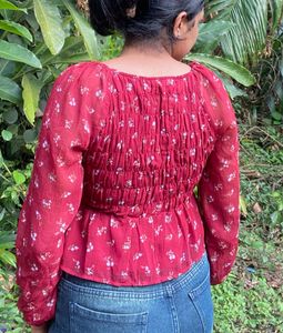 Floral Print Long Sleeve Top