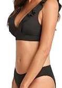 old navy Stylish Black Ruffled Bikini Top