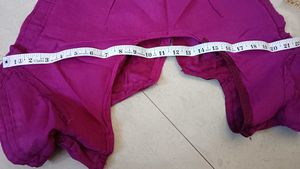 Magenta Silk Blouse with Border