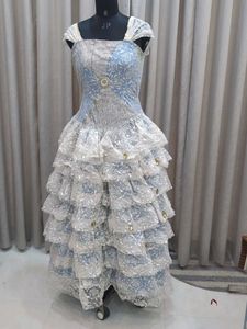 Unique Ruffled Gown