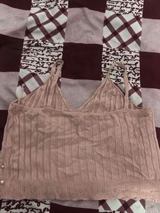 Pink Pearl Embellished Cami Top