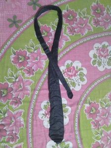 Black Satin Tie