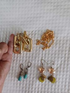 precious Earring & Necklace Bundle 4 pieces