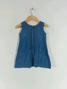 Blue Plain Mini Frock (Girls)