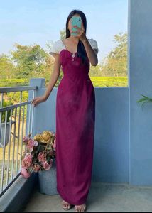 Purple Gown Dress