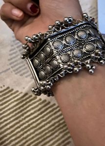 Oxidized Silver Statement Bangle