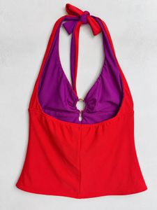 Vibrant Halter Neck Bikini Top
