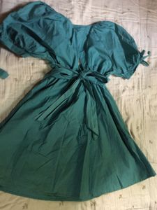 Teal Wrap Dress