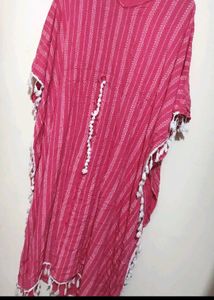 Rose Color Kaftan Kurta For 38 Bust