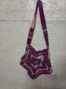 Handmade Crochet Star Bag
