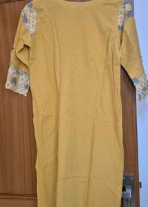 combo purse with Yellow Kurta set