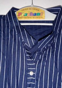 Navy Striped up down kurti