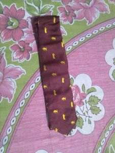 Burgundy Patterned Tie