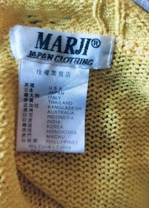 Sunny Yellow Knit Cropped Cardigan