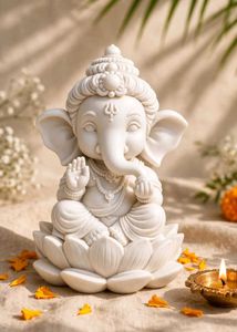 DIY Ganesha Painting Kit with 2 modak candle