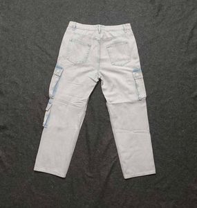 URBN IDNTY 'Bleached Ice-Wash' Baggy Cargo Jeans