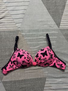 Pink Butterfly Bikini Top