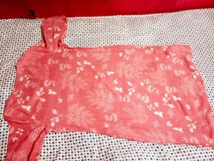 Pink Floral Printed Kurta
