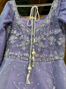 Elegant Lavender Ethnic Gown