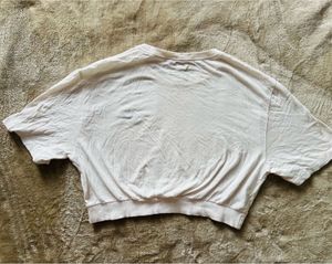 Nike Women's White Cropped T-Shirt