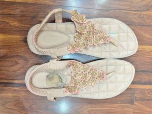 Elegant Embellished Flat Sandals