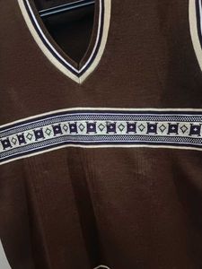 Vintage Brown Sweater Vest