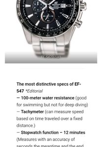 Casio Edifice EF 547 Chronograph Original watch