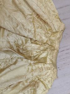 yellow Satan silk lehnga
