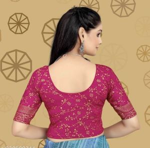 Elegant Pink Embroidered Blouse