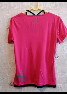 V-Neck Pink Active Top