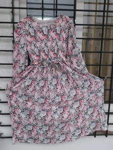 Chic Floral Pleated Midi Dress