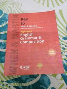 Wren &amp; Martin Set Of Books For High School