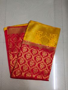 Banarasi Saree With Blouse ❤️💛
