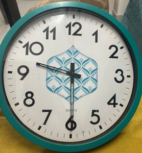 Stylish Teal Wall Clock