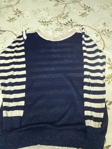Striped Sparkly Sweater