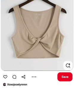 Twist-Front Crop Top
