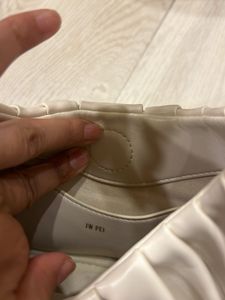 Chic Ruched Cream Hobo Bag