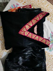 Embellished Black Short Kurti with Palazzo