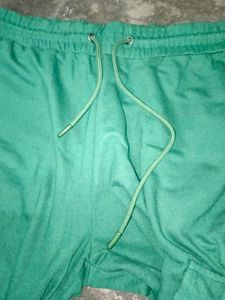 Green Cargo Style Track Pants