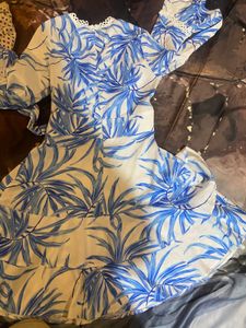 Boho Tropical Print Wrap Dress