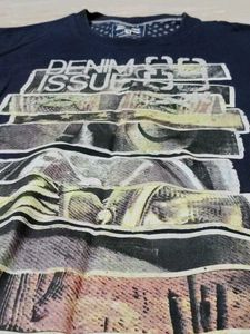 Men's Graphic Print Navy Sweatshirt