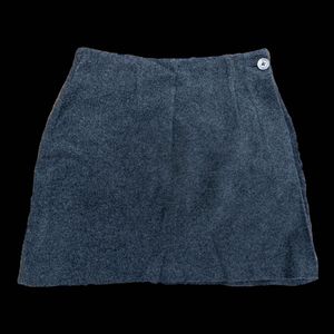 Classic Dark Grey Mini Wrap Skirt