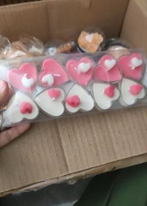 one packet price mention Heart Shaped Candles - Pa