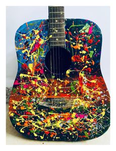 Custom Painted Acoustic Guitar