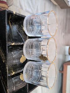 Set of 6 Crystal Cut Tumblers