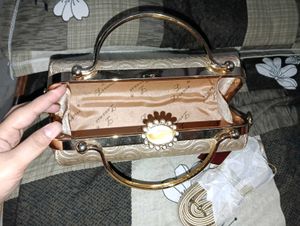 Golden Clutch Bag