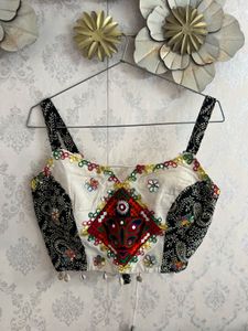 Navratri Embroidered Crop Blouse
