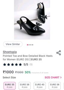 Elegant Black Bow Slingback Heels