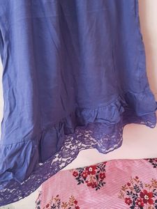 Lavender Frock Top